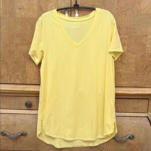 Soft Surroundings Yellow V-Neck ladies tunic